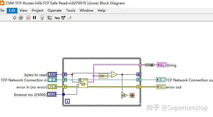 LabVIEW TCP 通讯数据拼接示意