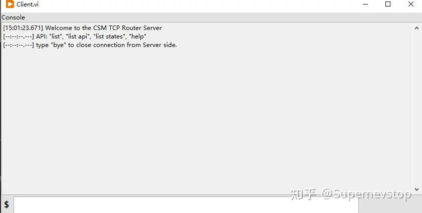 标准的CSM TCP Router Client,可以用来调试任何基于 TCP-Router 的程序
